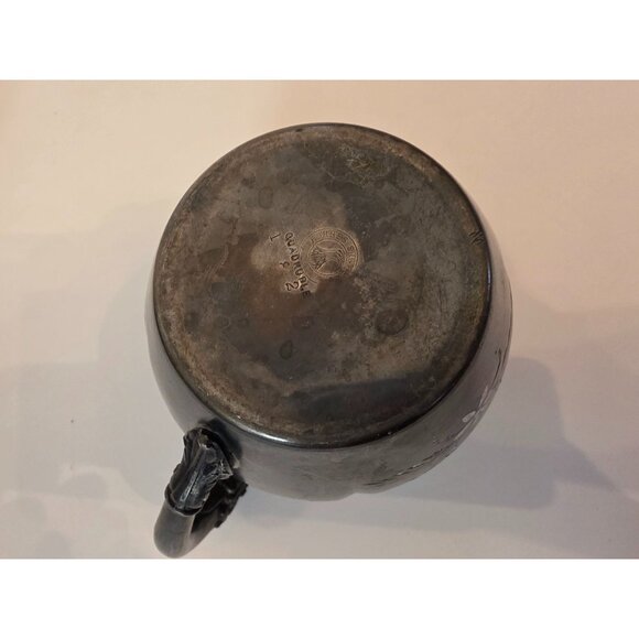 Vintage Forbes Silver Plated Sugar Bowl & Creamer Engraved Floral Ornate Handles - Picture 11 of 14